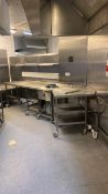 Stainless Steel Preparation Table With Pot Warmer