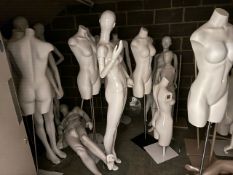 Assorted Mannequins & Parts
