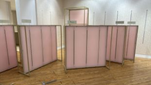 Pink & Gold Retail Display Units x5