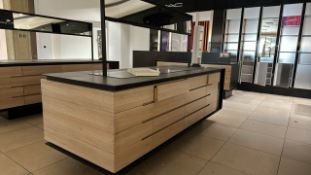 Black & Wood Display Units