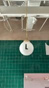 White Hanging Sphere Lights x10
