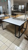 Display Tables Wood/Metal x2 Wood Display Items x1