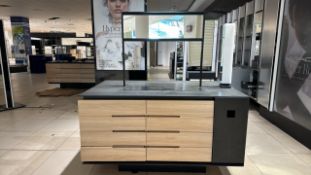 Black & Wood Display Units