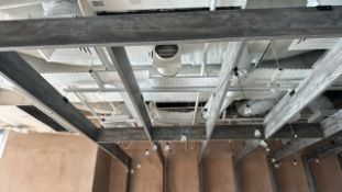 Dark Wood Overhead Lighting Rig
