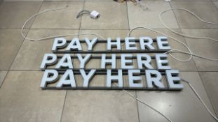 LED Lights & Metal Frame x3