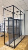 Display Units In Metal/Mesh/Wood x2