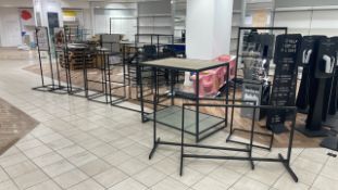 10x Black Metal Display Frames