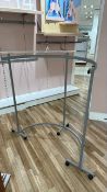 Curved Metal Hanging Retail Stand