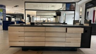 Black & Wood Display Units