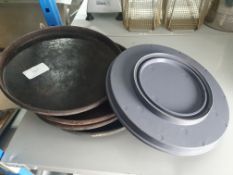 Cast MerryChef Turntable Enamel Cast Pan x5