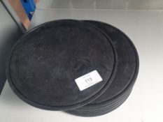 Polycarbonate Slate Effect Cake Plates x10