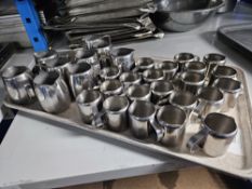 Small Stainless Steel Milk Jugs x30