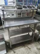 Stainless Steel Prep Table With Gastro Shelf