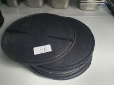 Polycarbonate Slate Effect Cake Plates x10