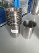Stainless Steel Cups x10