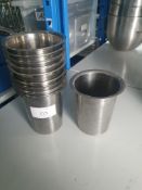 Stainless Steel Cups x10