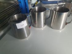 Milk Steaming Jugs x3
