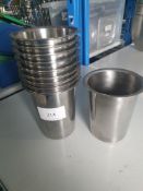 Stainless Steel Cups x10