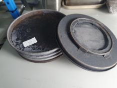 Cast MerryChef Turntable Enamel Cast Pan x5