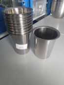 Stainless Steel Cups x10