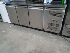 3 Door Bench Top Fridge