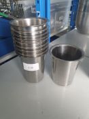 Stainless Steel Cups x10