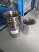 Stainless Steel Cups x10