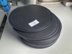 Polycarbonate Slate Effect Cake Plates x12