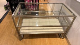 Glass Display Tables x2