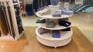 Circular Display Unit In Wood