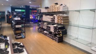 Glass Wall Mounted Shelves With Metal Brackets