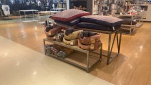 2x2 Wood/Metal Retail Display Benches