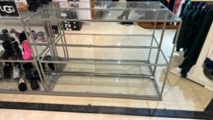 Glass Display Shelves x8