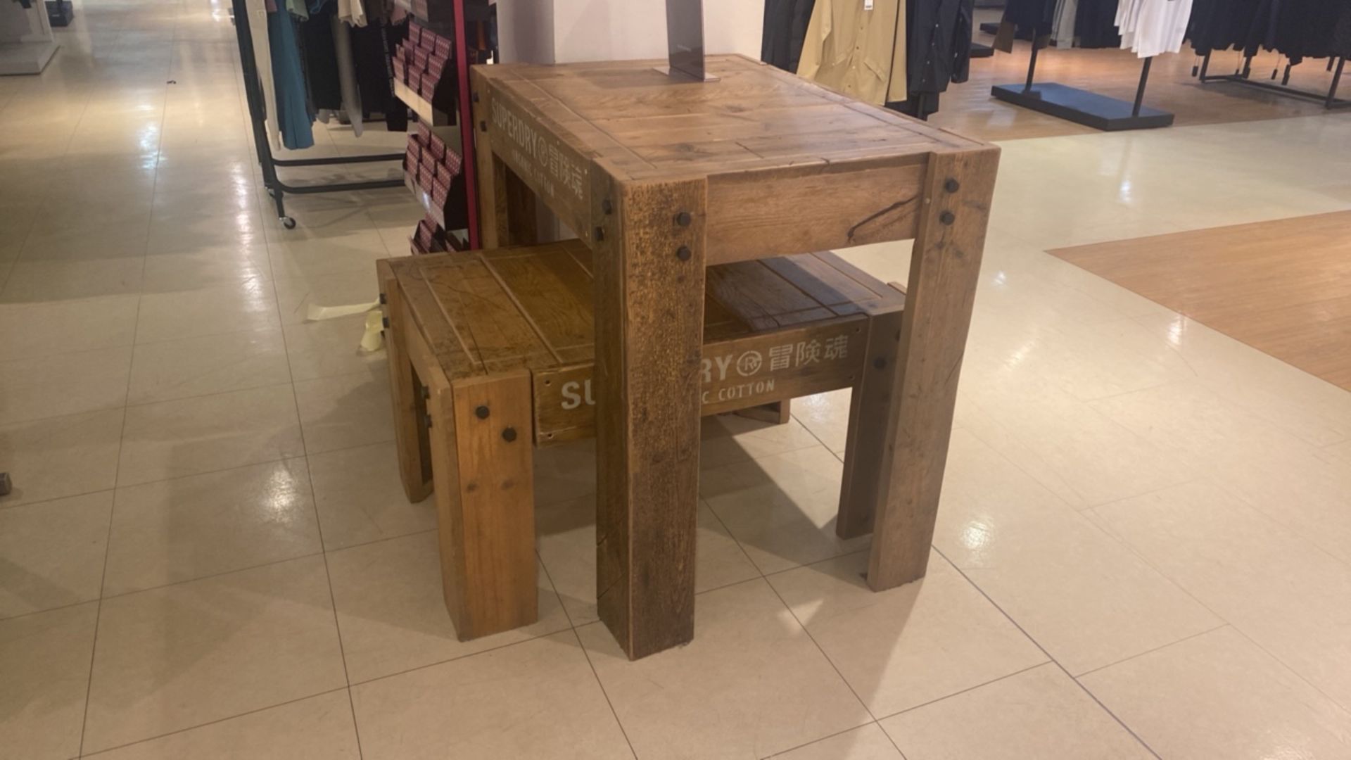 Superdry Retail Display Tables
