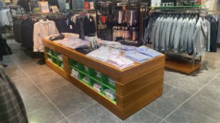 Wood Shirt Display Unit