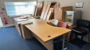 Misc Collection of Office Pine Affect Furniture