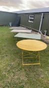 4 x Metal Garden Table