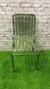 Amara Cast Iron Matt Green Outdoor Chair