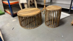 Wooden Coffee Table & Side Table