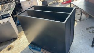 Black Metal Shelving Unit