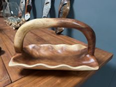 Suar Wood Fruit Bowl/Basket