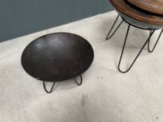 Pair Of Rustic Indian Tigari Side Tables
