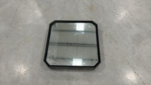 Black Mirrored Squares x5