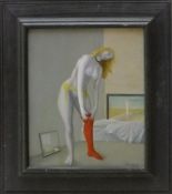 Breitling, Gisela. Frau mit rotem Strumpf