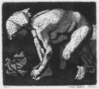 Bergander, Rudolf. Akt I. nach links gebückt