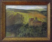 Birnstengel, Richard Theodor. Zschopautal mit Burg Scharfenstein