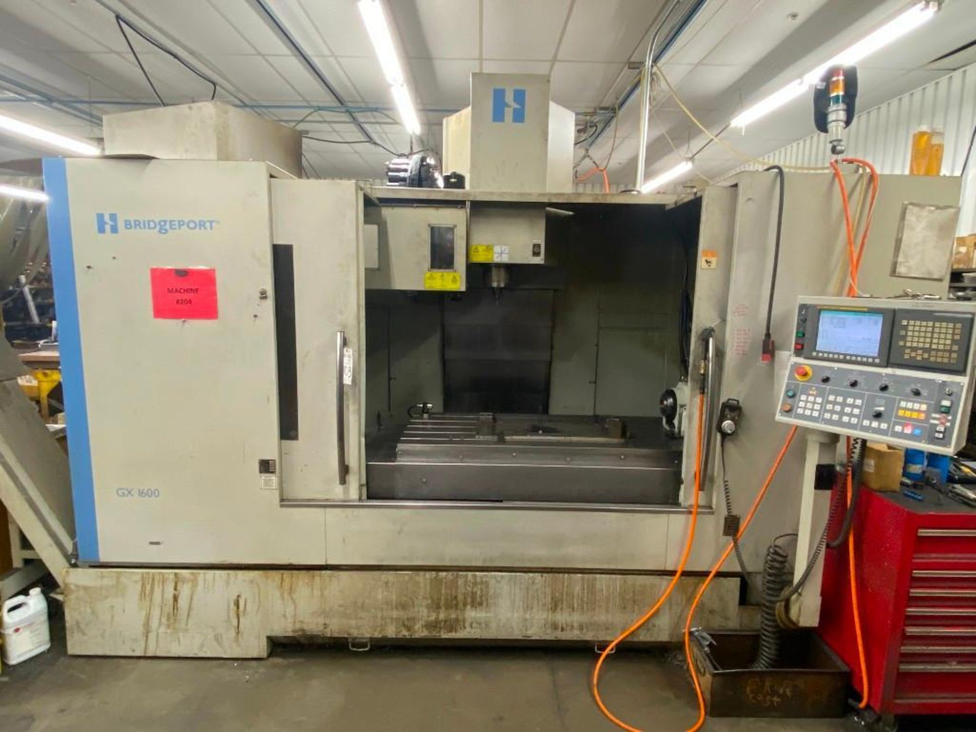 BRIDGEPORT HARDINGE GX1600 VERTICAL MACHINING CENTER; YEAR 2010; 4TH AXIS ROTARY - Image 2 of 21