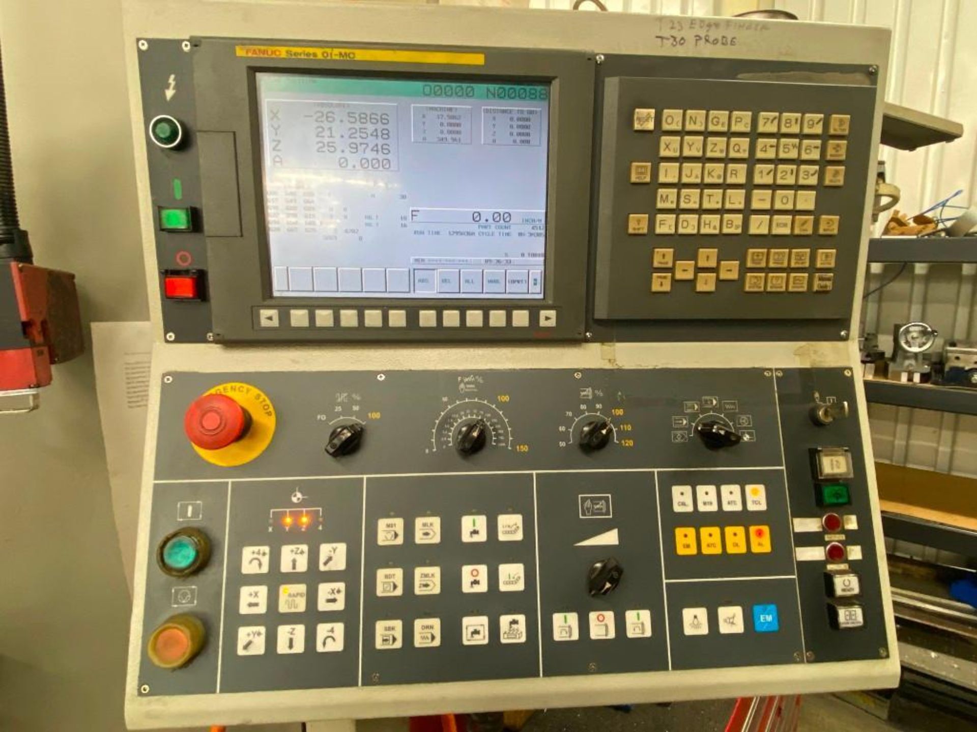 BRIDGEPORT HARDINGE GX1600 VERTICAL MACHINING CENTER; YEAR 2010; 4TH AXIS ROTARY - Image 5 of 21