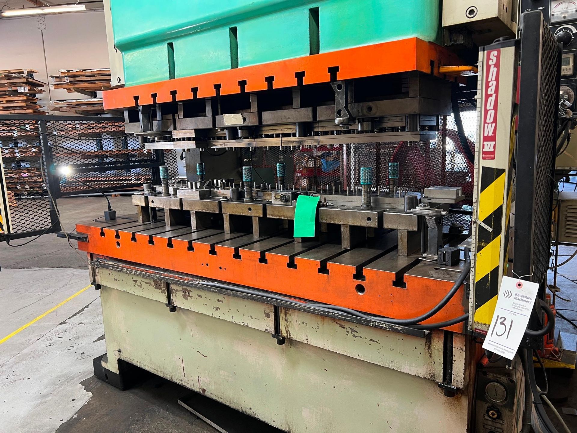 CLEARING SEYI SN2-220 220 TON GAP FRAME DOUBLE CRANK PRESS, COIL STRAIGHTENER & REEL INCLUDED; 1998 - Image 3 of 34