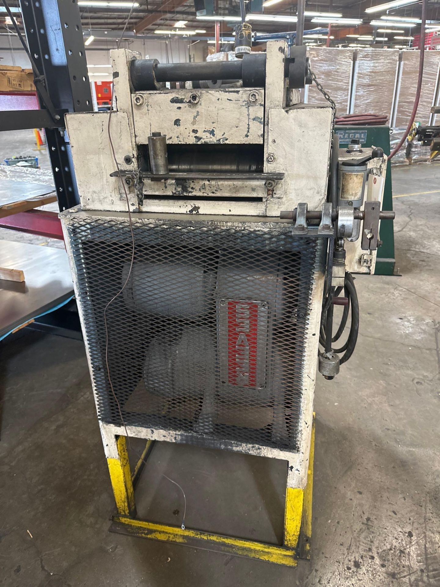 CLEARING SEYI SN2-220 220 TON GAP FRAME DOUBLE CRANK PRESS, COIL STRAIGHTENER & REEL INCLUDED; 1998 - Image 27 of 34